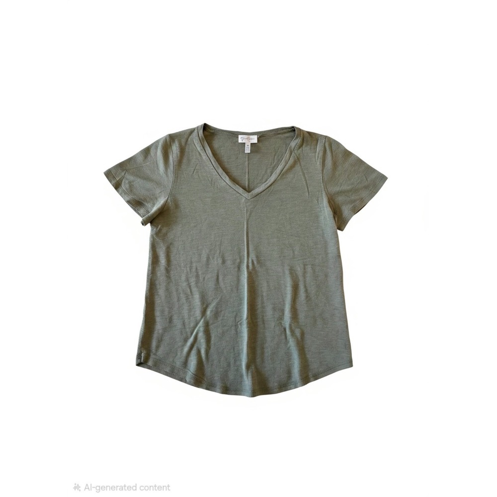 Jessica Simpson M Olive Green Shirt